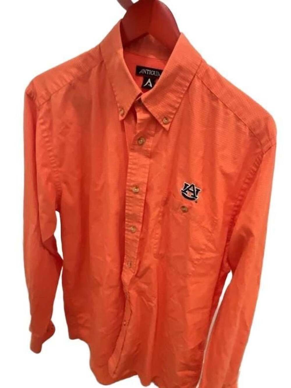 Antigua Auburn Tigers Long Sleeve Button Down Shirt Size M
